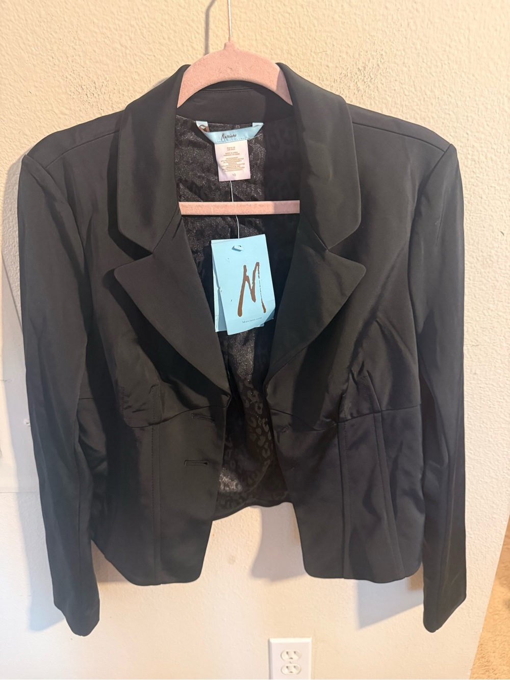 NWT Marciano Black Tailored Blazer Jacket Size 10 Career Office